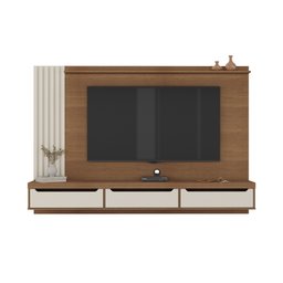 Painel para Tv até 75 Polegadas 3 Gavetas 1 Prateleira com Ripado Presence Artely  - 2