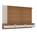 Ver imagem 5 de Painel para Tv até 75 Polegadas 3 Gavetas 1 Prateleira com Ripado Presence Artely