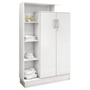 Ver imagem 1 de Armário Multiuso 2 Portas 6 Prateleiras Elite D02 Branco