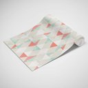 Ver imagem 3 de Papel de Parede Geomêtrico Triângulos Salmão com Verde Claro-60x300cm