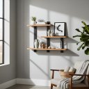 Ver imagem 1 de Estante Suspensa Estilo Industrial 90cm Móvel na Caixa