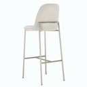 Ver imagem 7 de Banqueta Alta de Aço Estofada Lucille Champanhe Linho Mescla