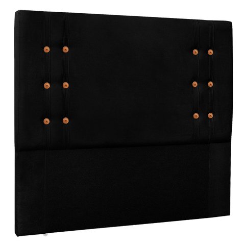 Cabeceira King 1,95m Genova Suede - Pallazio - Preto