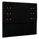 Ver imagem 1 de Cabeceira King 1,95m Genova Suede - Pallazio - Preto