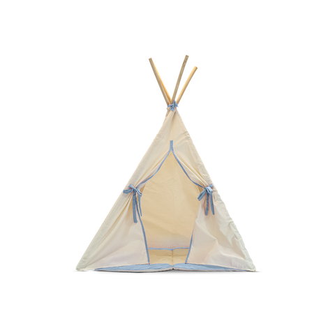 Cabana Infantil Tenda Barraca de Algodão Azul Nash