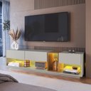 Ver imagem 6 de Rack Moderno com Led 03 Gavetas 180cm Mel Arenas Proddy