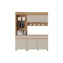 Ver imagem 1 de Cozinha Modulada Nesher Realeza 3 Peças Cz105 Carvalho/greice