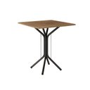 Ver imagem 7 de Conjunto Sala de Jantar para Cozinha Mesa Tampo BP Quadrada e 2 Cadeiras Juliete Yescasa Preto/Rattan/Demolição