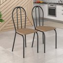 Ver imagem 5 de Conjunto Sala de Jantar para Cozinha Mesa Tampo BP Quadrada e 2 Cadeiras Juliete Yescasa Preto/Rattan/Demolição