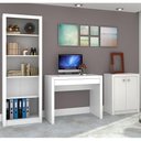 Ver imagem 1 de Conjunto para Home Office Ideal 03 Peças Branco Tecno Mobili