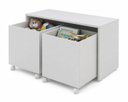 Ver imagem 4 de Mesa Infantil Organizadora com Baús e Rodizios Branco