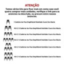 Ver imagem 7 de Kit 4 Cadeira Escritório Fixa Empilhável Slim Estofado Macio
