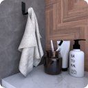 Ver imagem 3 de Kit Acessórios Para Banheiro Preto Fosco Empire 6 peças