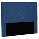 Ver imagem 1 de Cabeceira King 1,95m Tânia Suede Azul Marinho - Pallazio