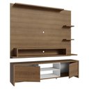 Ver imagem 3 de Rack com Painel para Tv até 60 Polegadas 180 Cm Rustic/branco Metz Madesa Rustic/branco