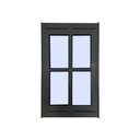 Ver imagem 1 de Vitro Pivotante Quadriculado Preto 120x80 Linha 25