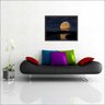 Quadro Lua Reflexo No Lago Noite Decorações Com Moldura T8 - 2