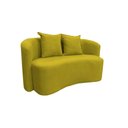 Ver imagem 5 de Sofá Decorativo Montreal 180cm Orgânico Veludo Amarelo