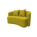 Ver imagem 4 de Sofá Decorativo Montreal 180cm Orgânico Veludo Amarelo