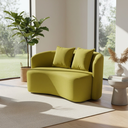 Ver imagem 2 de Sofá Decorativo Montreal 180cm Orgânico Veludo Amarelo