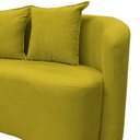 Ver mais imagens de Sofá Decorativo Montreal 180cm Orgânico Veludo Amarelo