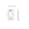 Conjunto 2 Interruptor Simples + Tomada 10a 4x2 Sleek Margirius - 4