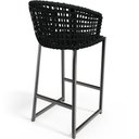 Ver mais imagens de Kit 04 Banqueta Para Área Gourmet Cozinha Varanda Corda Náutica Porto D04 Preto - Lyam Decor