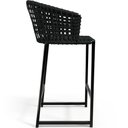Ver imagem 7 de Kit 04 Banqueta Para Área Gourmet Cozinha Varanda Corda Náutica Porto D04 Preto - Lyam Decor
