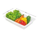 Ver imagem 3 de Travessa Plástica Média 7L Casar Sanremo Bandeja Branca para Alimentos Carnes Temperos