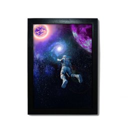 Quadro Major Tom 45x33 - Moldura Preta - 1