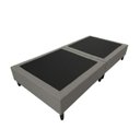 Ver imagem 2 de Base Cama Box Solteiro Dobrável Sistema Compacta em Veludo Cinza