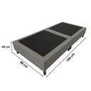 Ver imagem 3 de Base Cama Box Solteiro Dobrável Sistema Compacta em Veludo Cinza