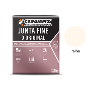 Rejunte Junta Fine Ceramfix Palha 1kg