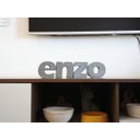 Ver imagem 2 de Letra Decorativa Concreto Nome Palavra Enzo Hashtag