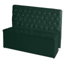 Ver imagem 1 de Kit de Quarto Cabeceira de Cama Box e Calçadeira Baú Estrela Casal 140 Cm Suede Botão Strass Verde D