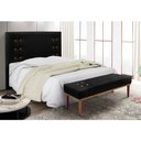 Ver imagem 3 de Cabeceira Cama Box Solteiro 90cm e Recamier Gênova Suede Preto S04 - D'Rossi