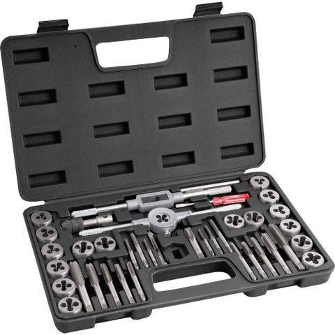 Jogo Macho Manual e Cossinete com 40 Peças - Nove54