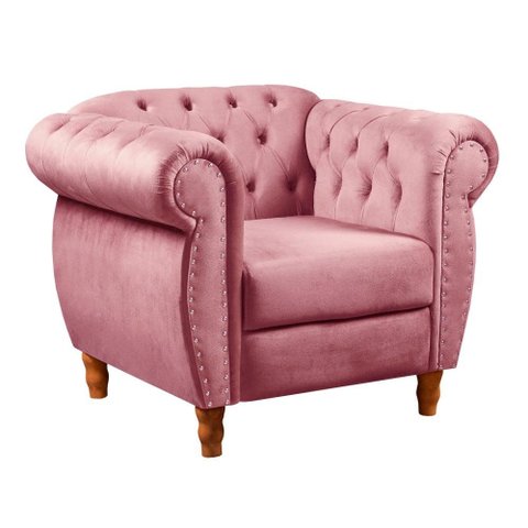 Sofá Nobreza Poltrona Chesterfield Vintage Retrô Clássico