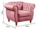 Ver imagem 5 de Sofá Nobreza Poltrona Chesterfield Vintage Retrô Clássico