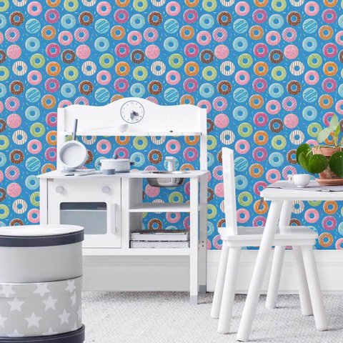 Papel de Parede Infantil - Donuts 3 Arte Destaque 2,50 Metros