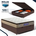 Ver imagem 3 de Cama Box Baú + Colchão Gazin de Molas Ensacadas Pillow Top Air Pro Queen 158 cm