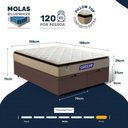 Ver imagem 5 de Cama Box Baú + Colchão Gazin de Molas Ensacadas Pillow Top Air Pro Queen 158 cm