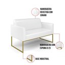 Ver imagem 6 de Sofá Namoradeira com Poltrona Base Industrial Dourado Marisa Corano