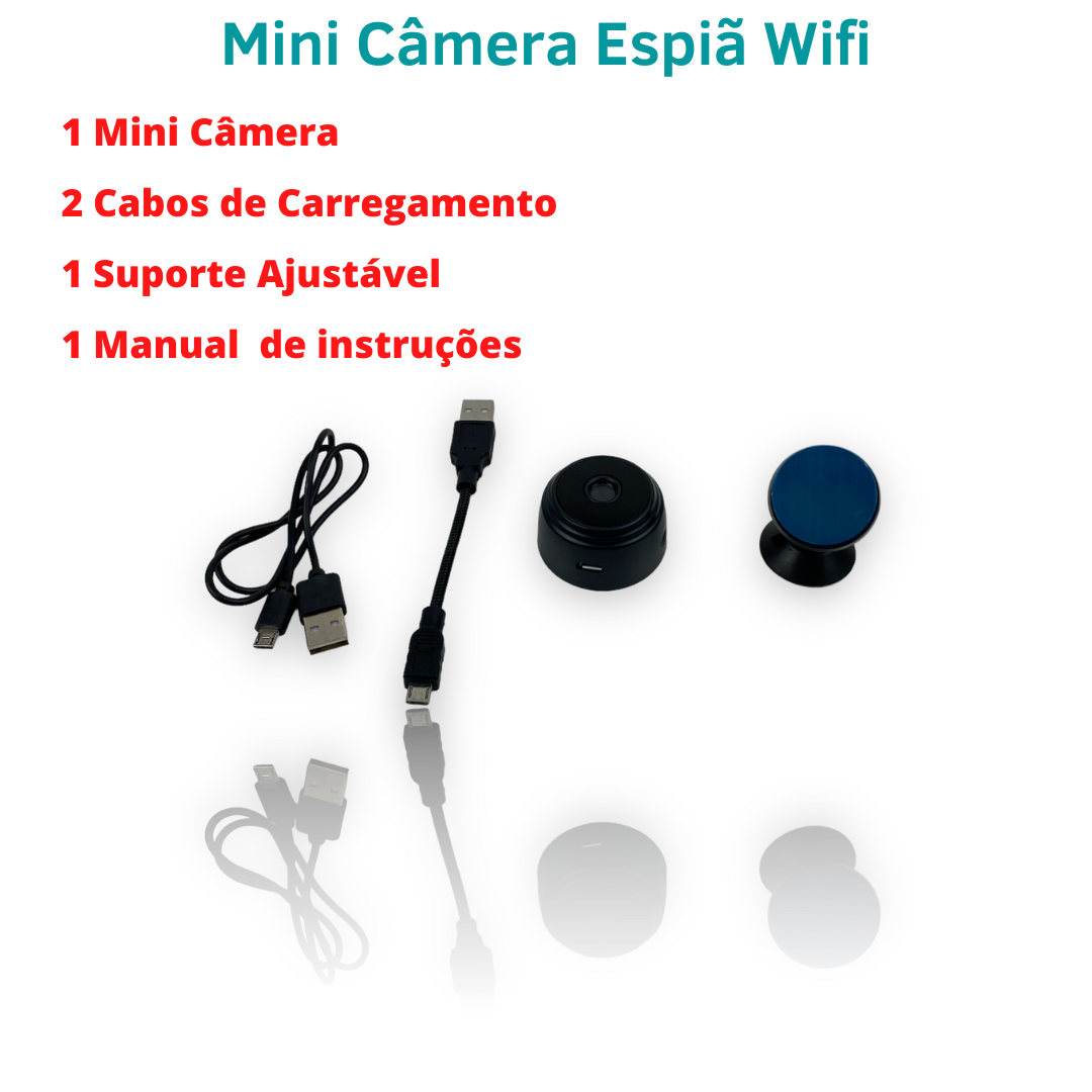Mini Micro Camera Espiã Wifi Segurança Discreta - 4