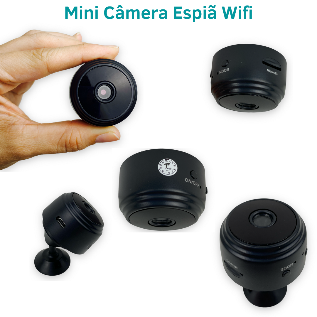 Mini Micro Camera Espiã Wifi Segurança Discreta - 5