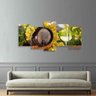 Quadro Vinho e Uvas decorativo 125x60 Para Sala Cozinha - 2