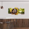 Quadro Vinho e Uvas decorativo 125x60 Para Sala Cozinha - 3