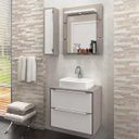 Ver imagem 1 de Gabinete Suspenso para Banheiro com Espelheira Ravena 60 Balcony (Não Acompanha Cuba)