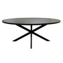 Ver imagem 2 de Mesa Estilo Industrial - Modelo Oval - 160x90cm - Cor Preto
