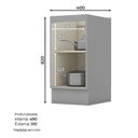 Ver imagem 3 de Balcão 1 Porta 40 cm Nova York Cinza – Henn
